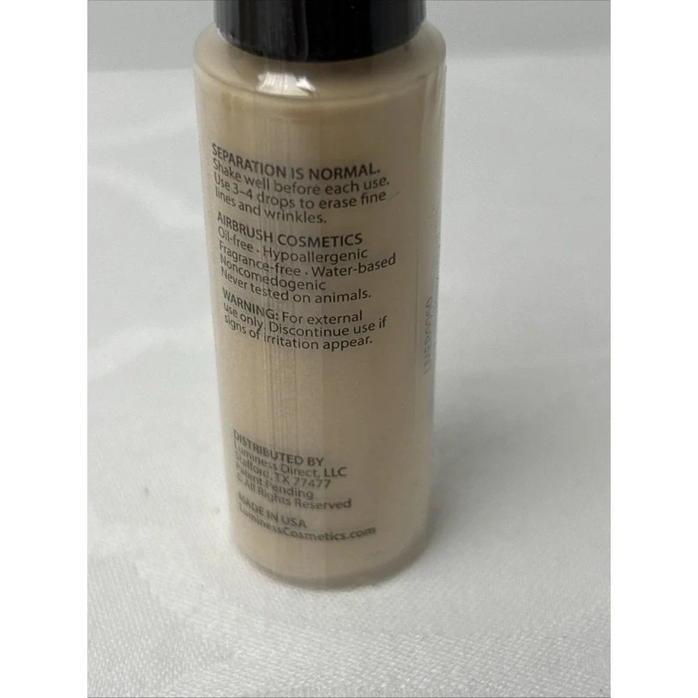 4 Luminess Airbrush Concealer, Eraser, Glow, Primer, Tip Top New 0.50 oz Sealed